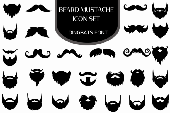 Beard Mustache Icon Set: A Bold Statement in Men’s Lifestyle Design
