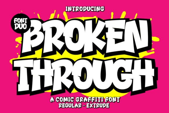 Broken Through: A Versatile Typeface for Modern Design Needs