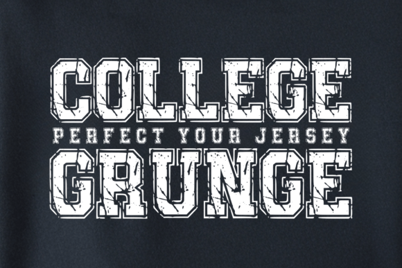 College Grunge Font: A Bold Choice for Sports and Vintage Design