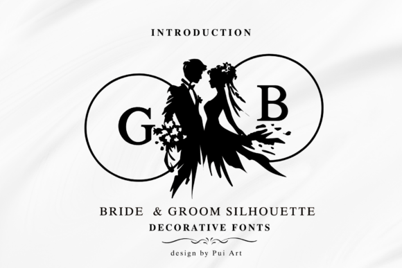 Discover the Timeless Elegance of Bride Groom Silhouette Monogram
