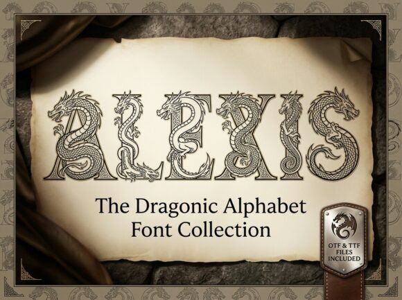 Dragon Power in Typography: The Alexis Font Collection