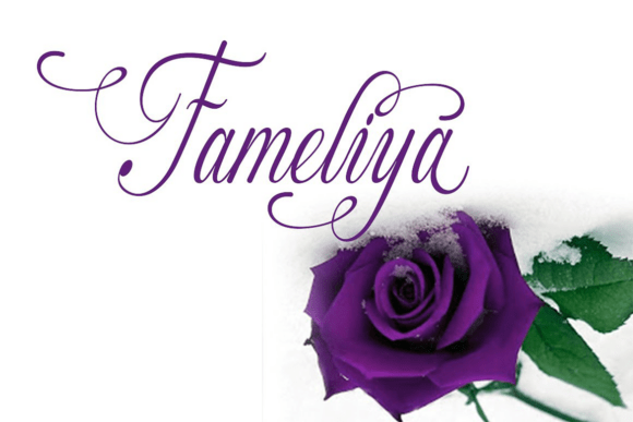 Fameliya Script Font for Creative Projects