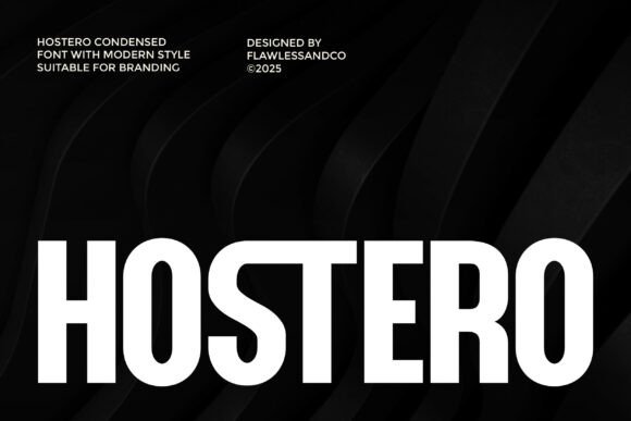 Hostero: A Modern Typeface for Bold Branding and Visual Impact