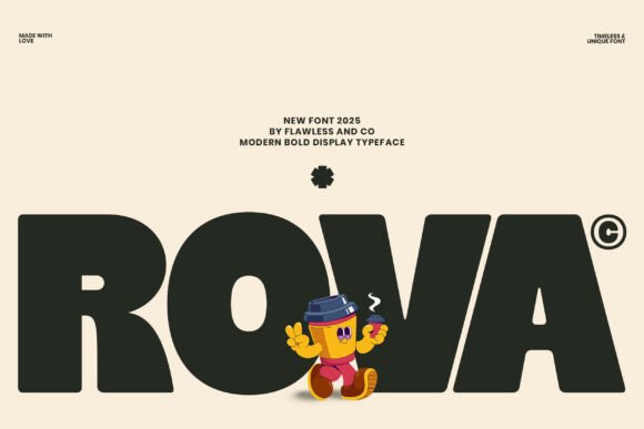 Introducing Rova: A Bold Display Font for Impactful Design