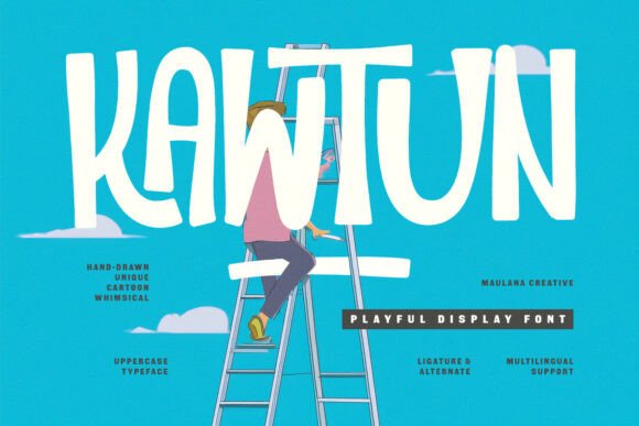 Kawtun: A Whimsical Font for Creative Expression