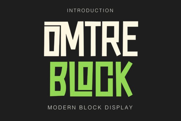 Omtre Block: A Serif Font for Modern Luxury Design