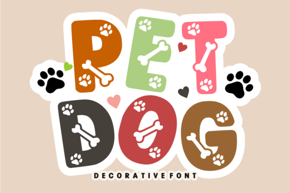 Pet Dog Font for Creative Expression