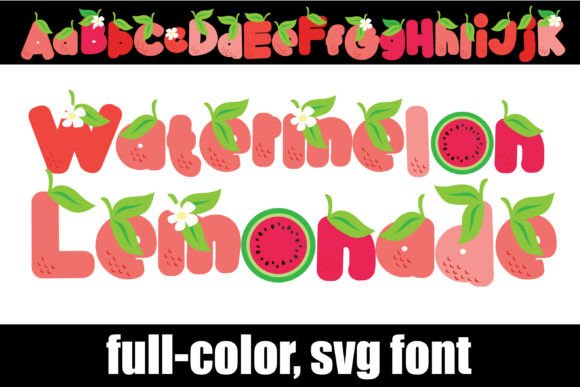 Watermelon Lemonade: A Refreshing SVG Font for Summer Design